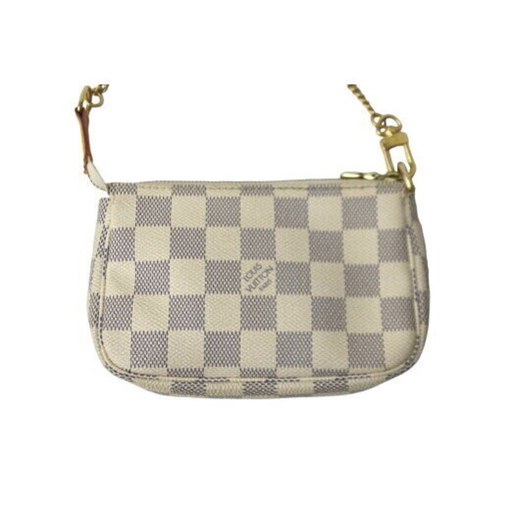 Louis Vuitton Pouch Damier Azur White Leather - Picture 3 of 8